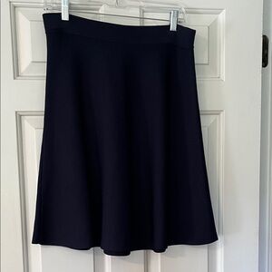 Cabi Dame Skirt- spring 2017- Women's woven navy skirt.